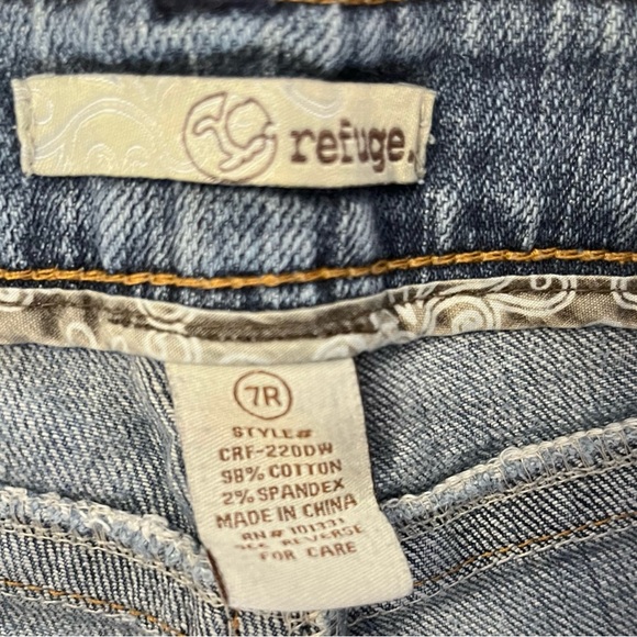 Refuge 7R blue jeans, flare leg, button and zipper fly, low rise - Picture 9 of 9